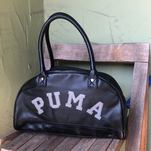 puma black handbag